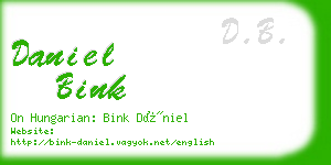 daniel bink business card